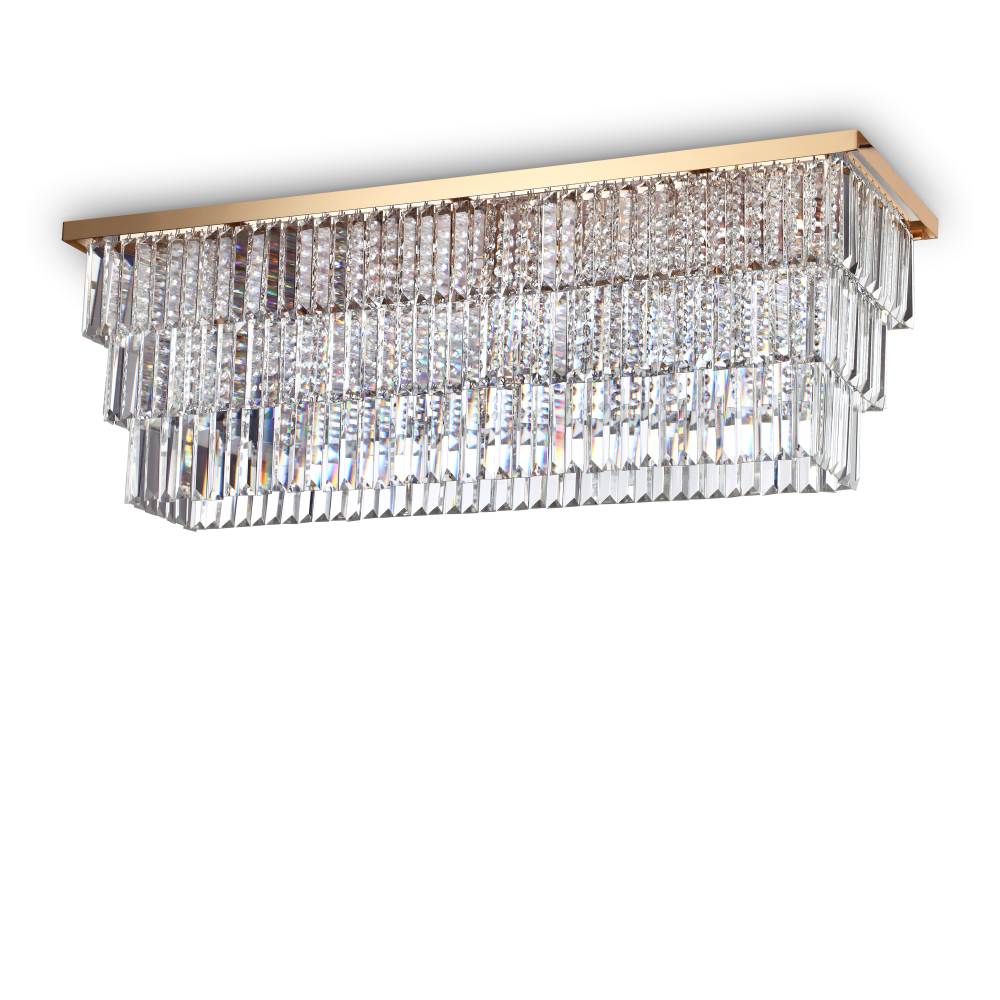 Потолочный светильник Ideal lux MARTINEZ PL8 ORO, латунь, 213569