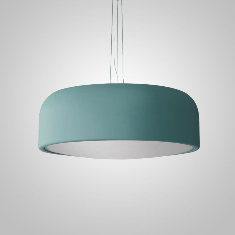 Подвесной светильник CYLINDER B D35 Blue 35*35*14 см, 3*E27*60W, ImperiumLoft CYLINDER-B01, Голубой