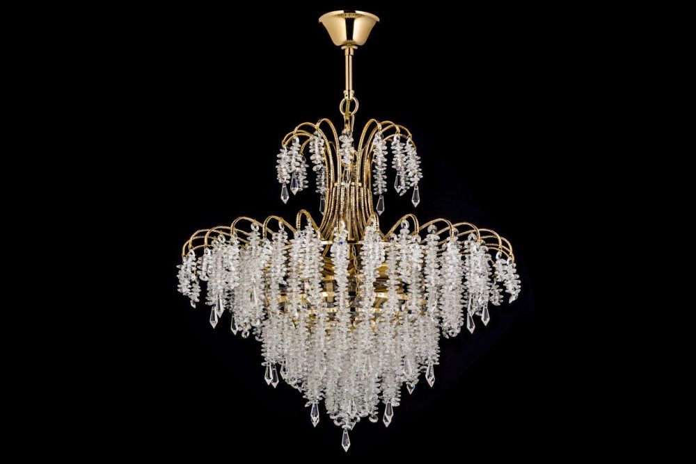 Люстра подвесная *60*50 см, 12*E14*40W, Arti Lampadari Erli Gb Erli E 1.5.60.105 GB, Золото с чернением