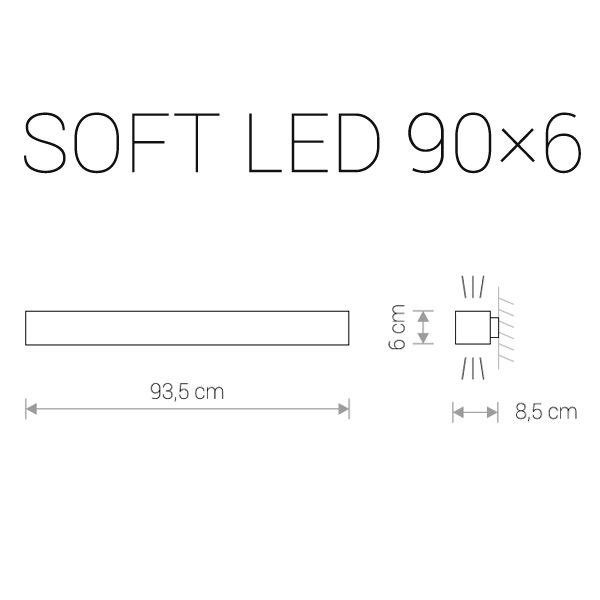 Настенный светильник Nowodvorski SOFT LED 9526, 1хLEDх16W, 3000К, белый