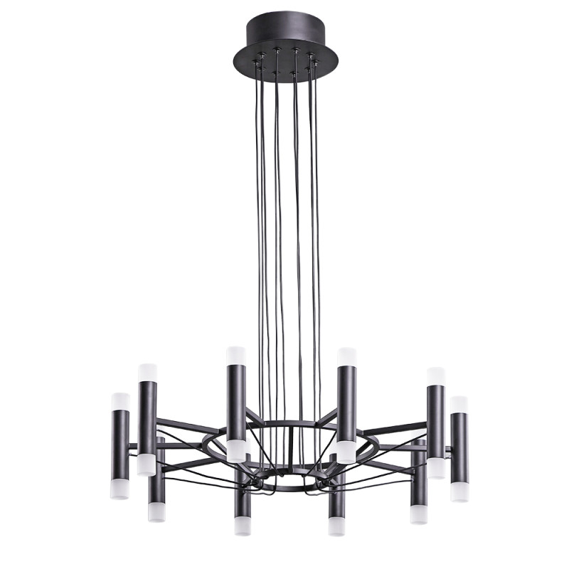 Люстра 50*15 см, 1 LED*60W, 3500 К, Arte Lamp Empire A2482SP-20BK, Черный