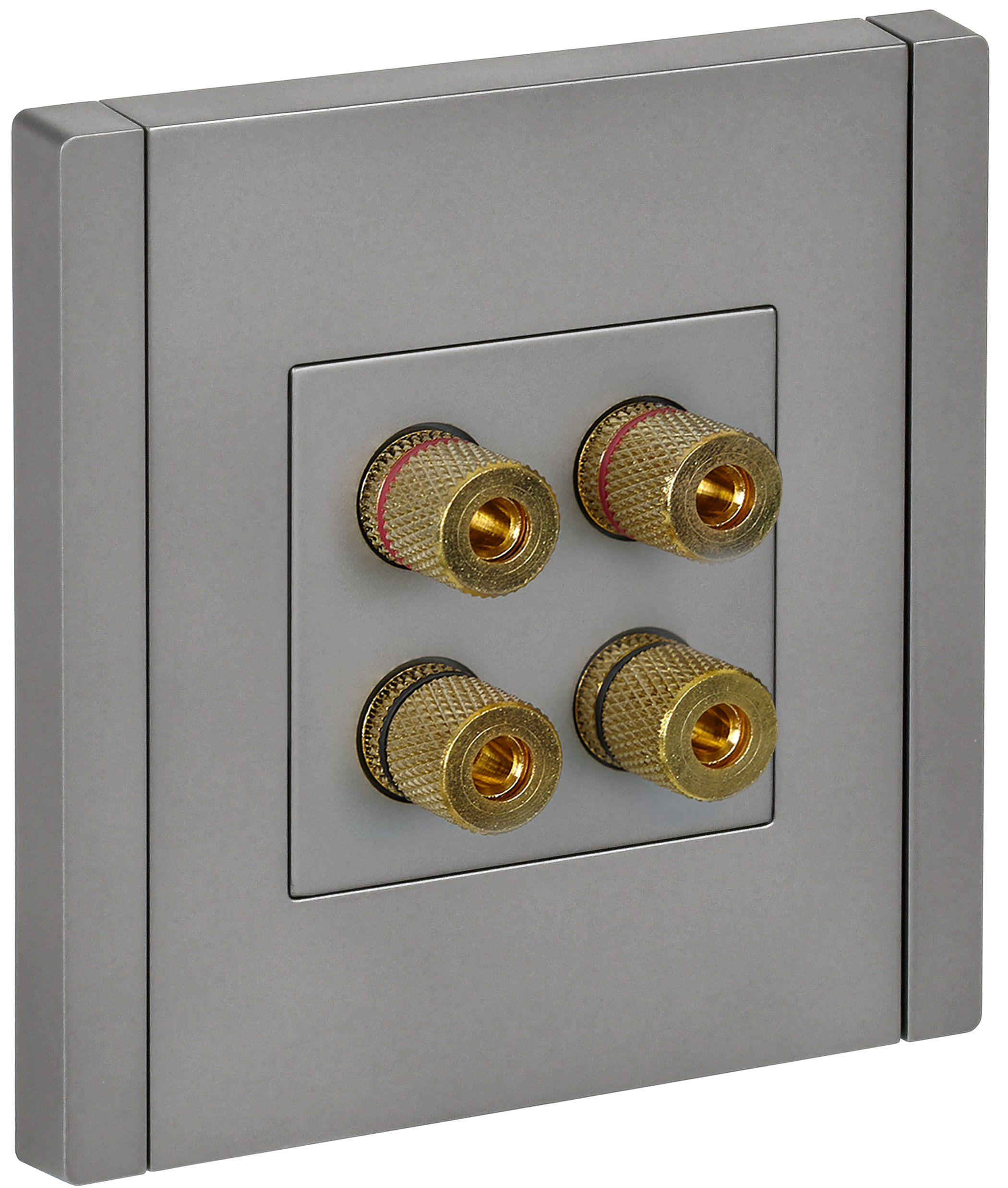 Аудио Розетка 4-местальной FP539 стальной IEK FORTE&PIANO, FP-S40-K46