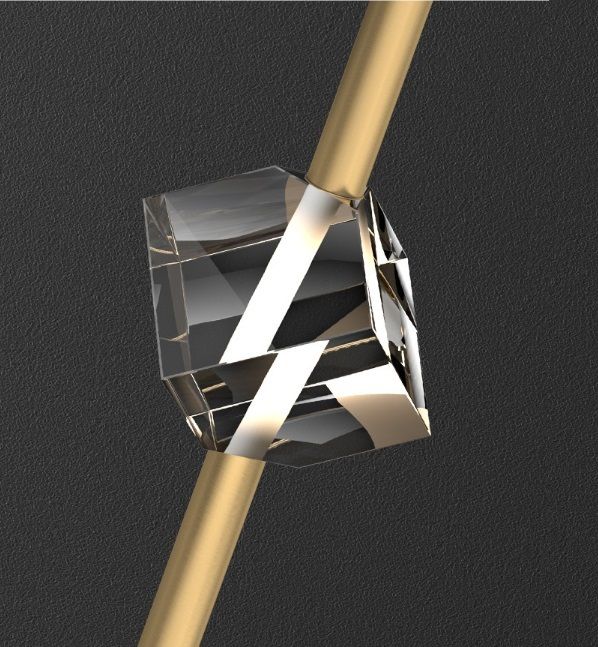 Светильник подвесной ElegantLight DZN-8345 БРОНЗА  D100/H2000/1/G4/6W 24-08 (1шт из 3шт в кор,)