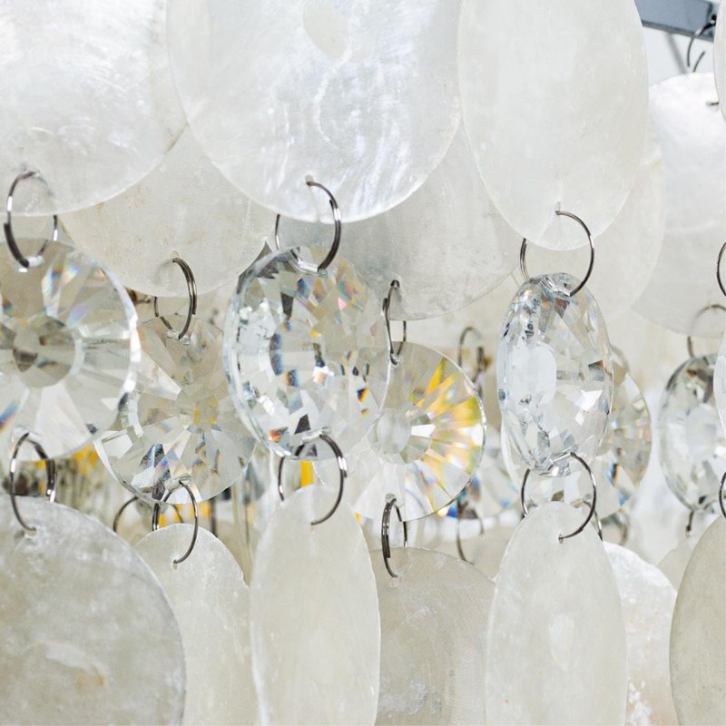 Светильник с ракушками 60 см, Arte Lamp PIPIRIMA A4041SP-8CC, хром