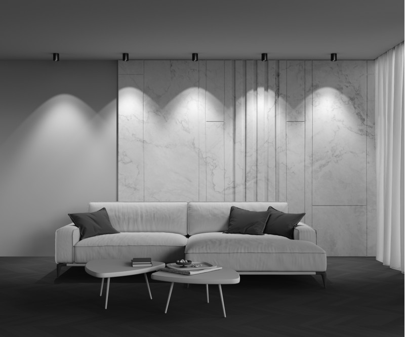 Накладной светильник 7,5*7,5*9 см,  LED, 12W, 3000К, Maytoni Technical Alfa LED C064CL-12W3K-RD-B черный