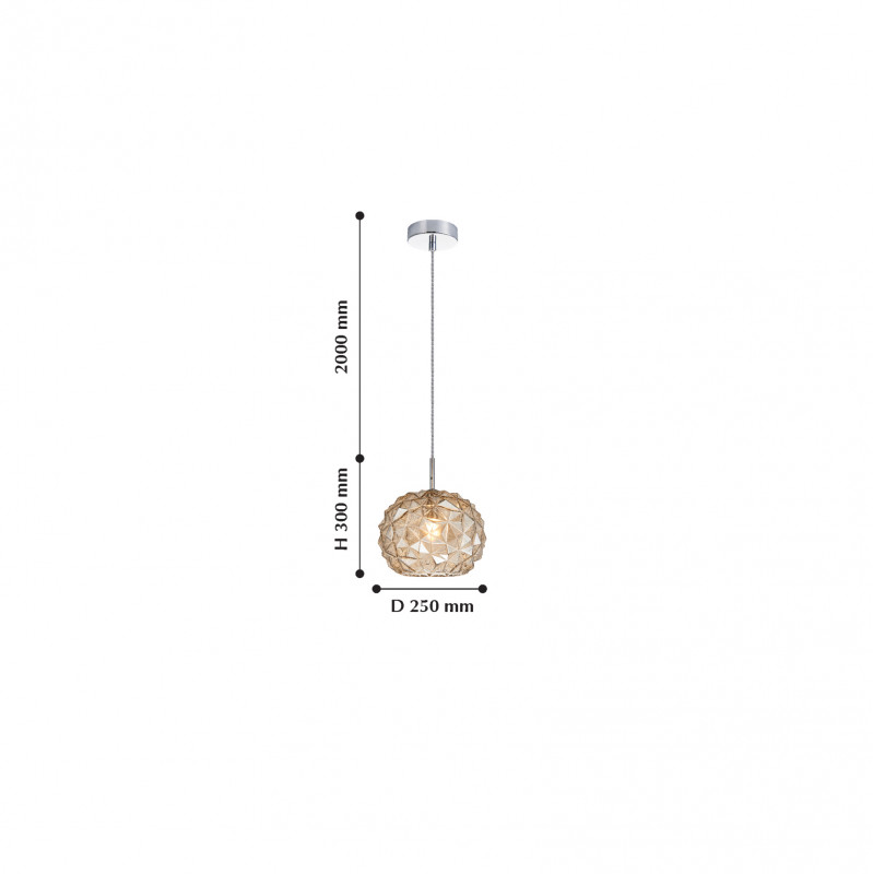 Подвес Favourite Dispertion 2178-1P, D250*H300/1500, хром