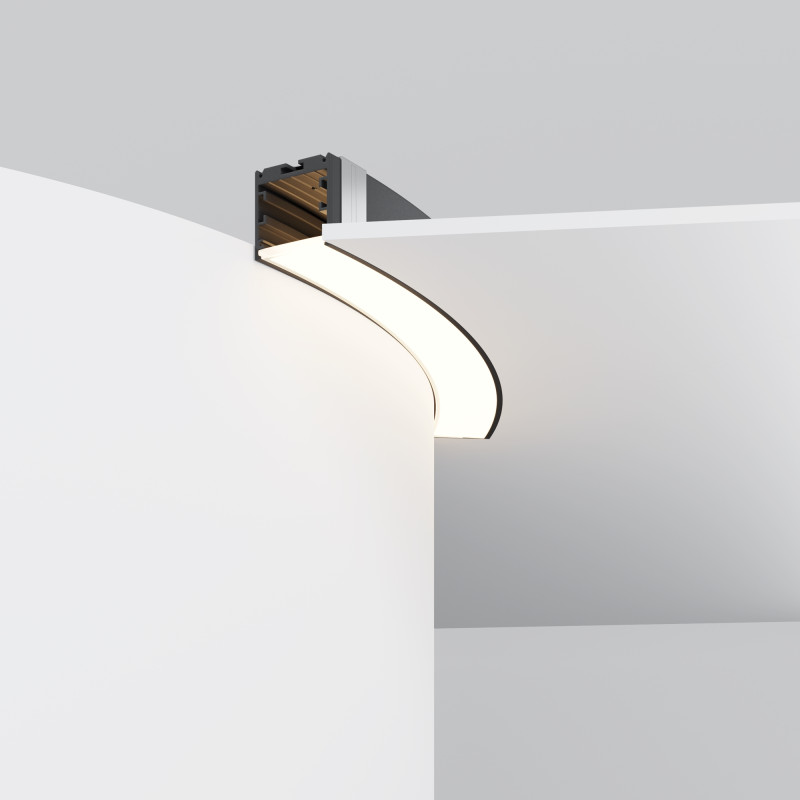 Радиусный профиль ALM-3535R-B-D-45°-0.8M 3,5*3,5*32,79 см, Maytoni Led Strip черный