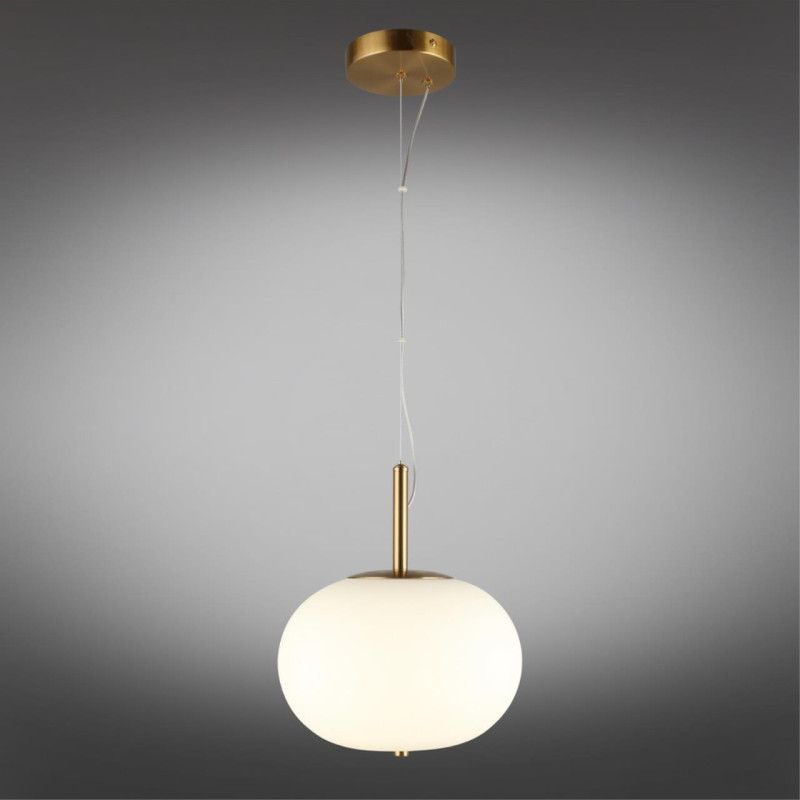 Подвесной светильник 24*40-150 см, 1*LED, 15W, 4000K, Aployt ADELI APL.646.06.15, латунный