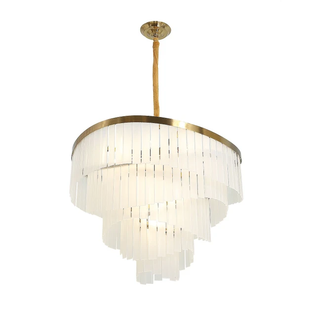 Подвесная люстра 80 см, Gerhort G21151/15BRS WT, бронза