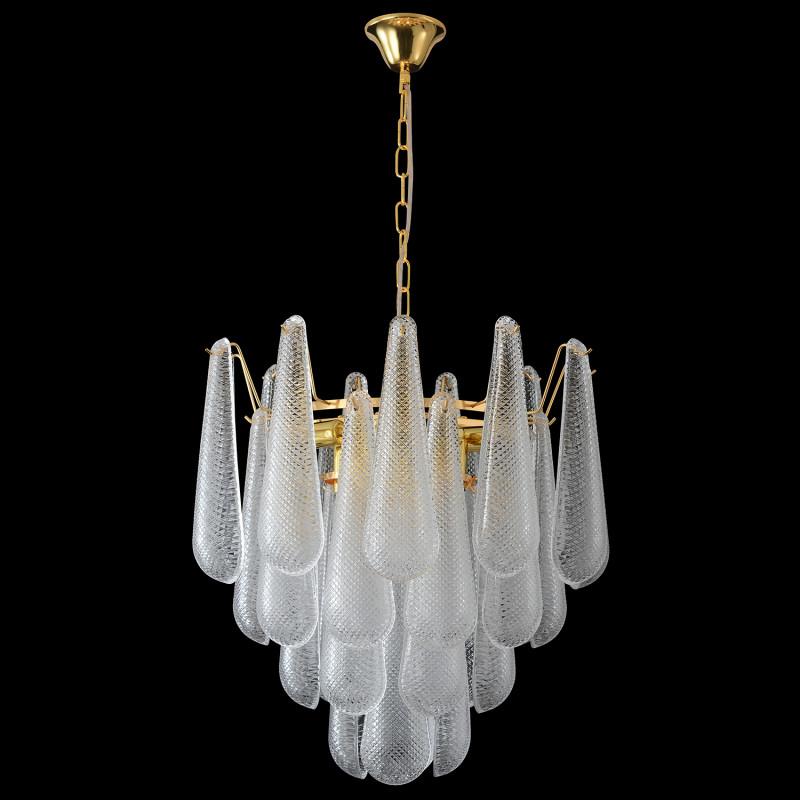 Каскадная люстра 46*148 см, 8*E14, 320W, Crystal Lux FONTAIN SP8 GOLD золотой