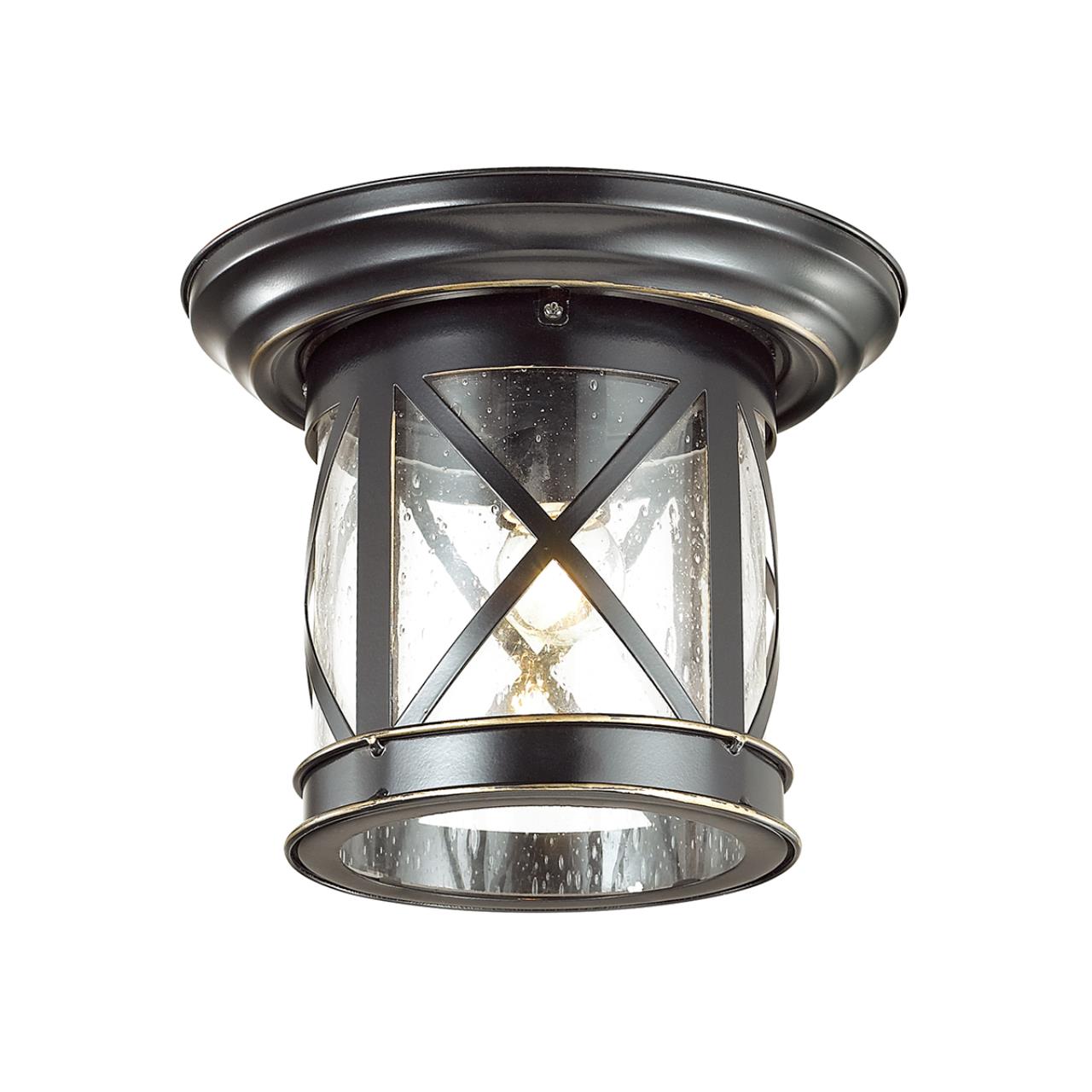Уличный светильник Odeon Light Sation 4045/1C черный/золотая патина
