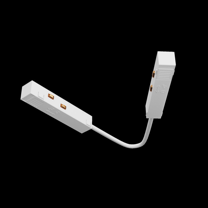 Коннектор питания прямой гибкий 5 см Maytoni Technical Magnetic track system Exility TRA034CPC-42W-15 белыйIP 20