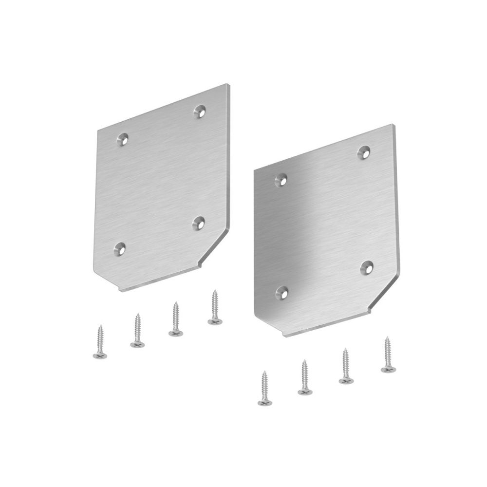 Заглушка торцевая к профилю, 2шт Maytoni Technical TRA034MPEC-21S(N), серебро