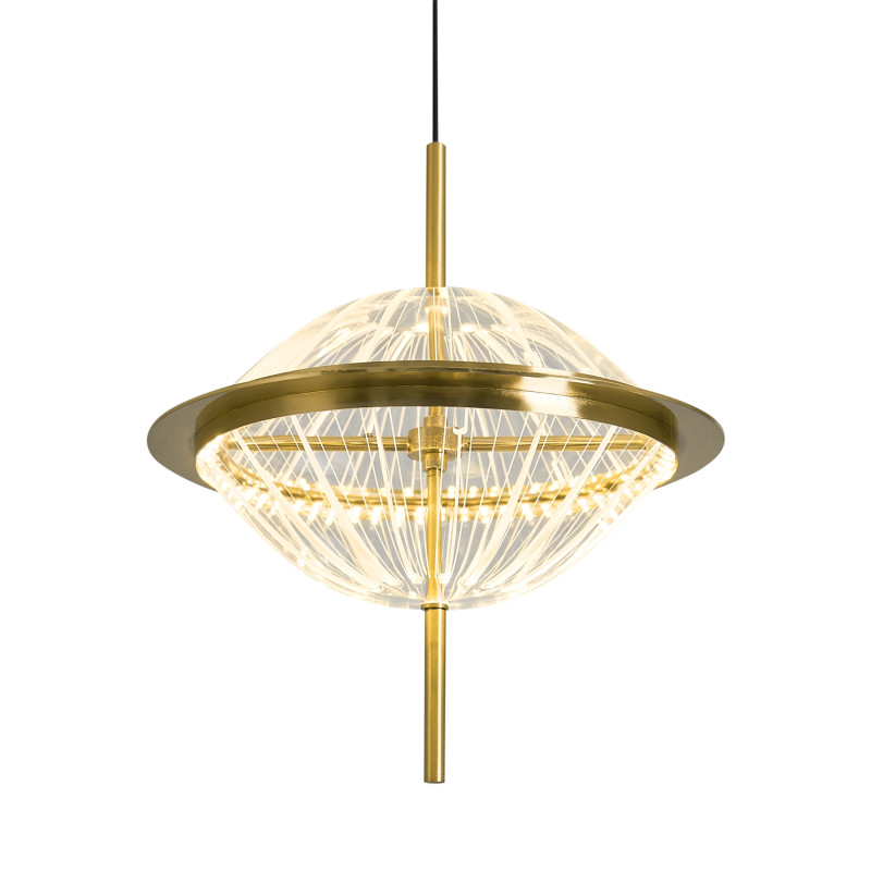 Подвесной светильник 258 см, LED,  16W, 3000К, Freya Whisper FR6184PL-L16BS латунный