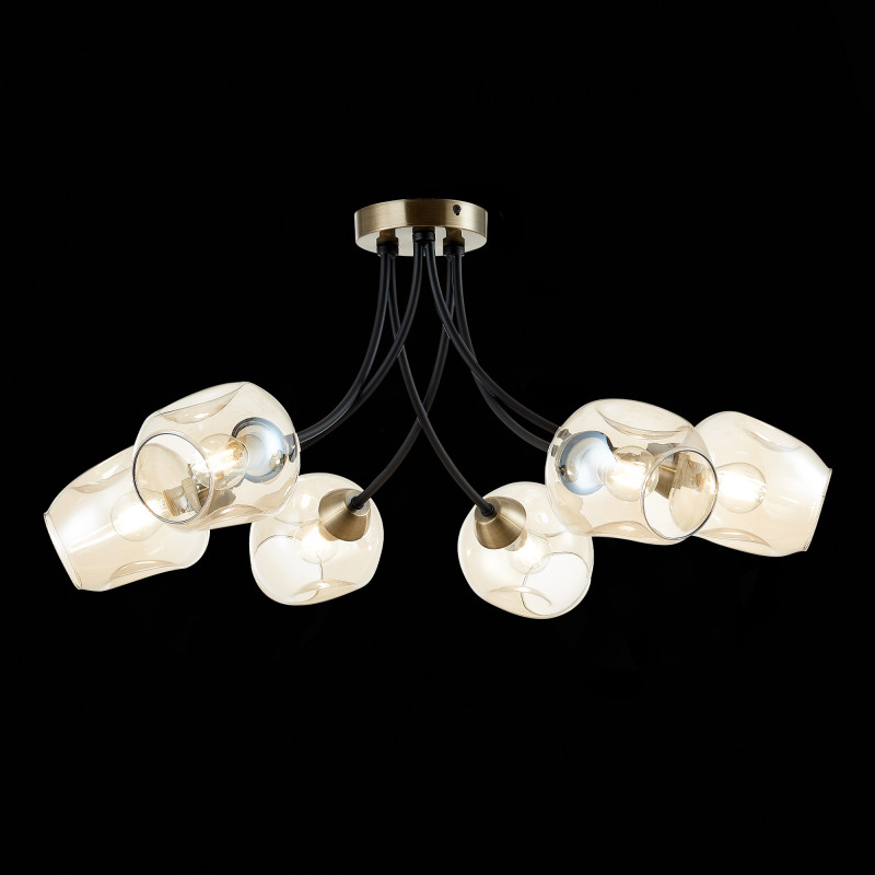 Светильник потолочный 70 см,  EVOLUCE BESANO SLE205302-06 Бронза, Черный