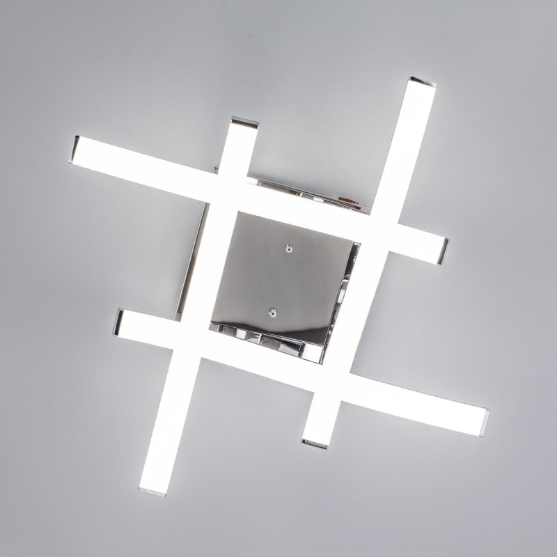 Люстра потолочная светодиодная Citilux Джек CL226121, LED 54W, 3000K, Хром