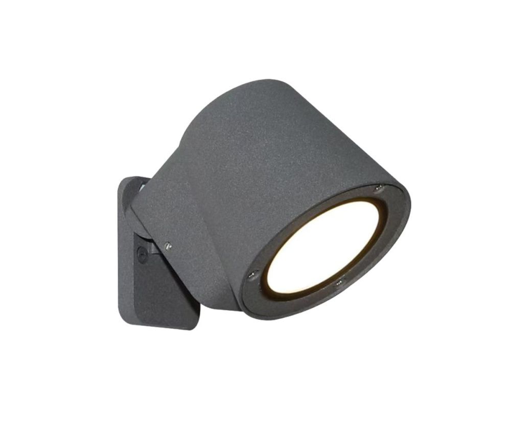 Фасадный светильник 9 см, 12W, 3000K, Kink Light Верта 09321-1,16, серый