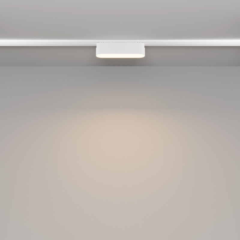 Трековый светильник 2,6*11,6*2,8 см, LED 6W, 3000К, Белый Maytoni Basis TR080-1-6W3K-W
