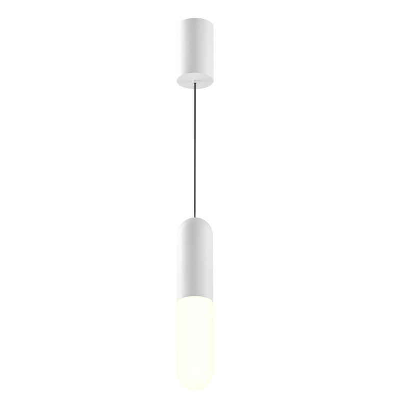 Подвесной светильник 6*6*30 см, LED, 12W, 3000К, Maytoni Technical Mist P101PL-L300-12W3K-W белый