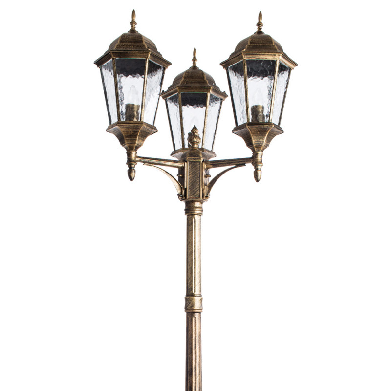Уличный светильник Arte Lamp A1207PA-3BN Genova, 230 см