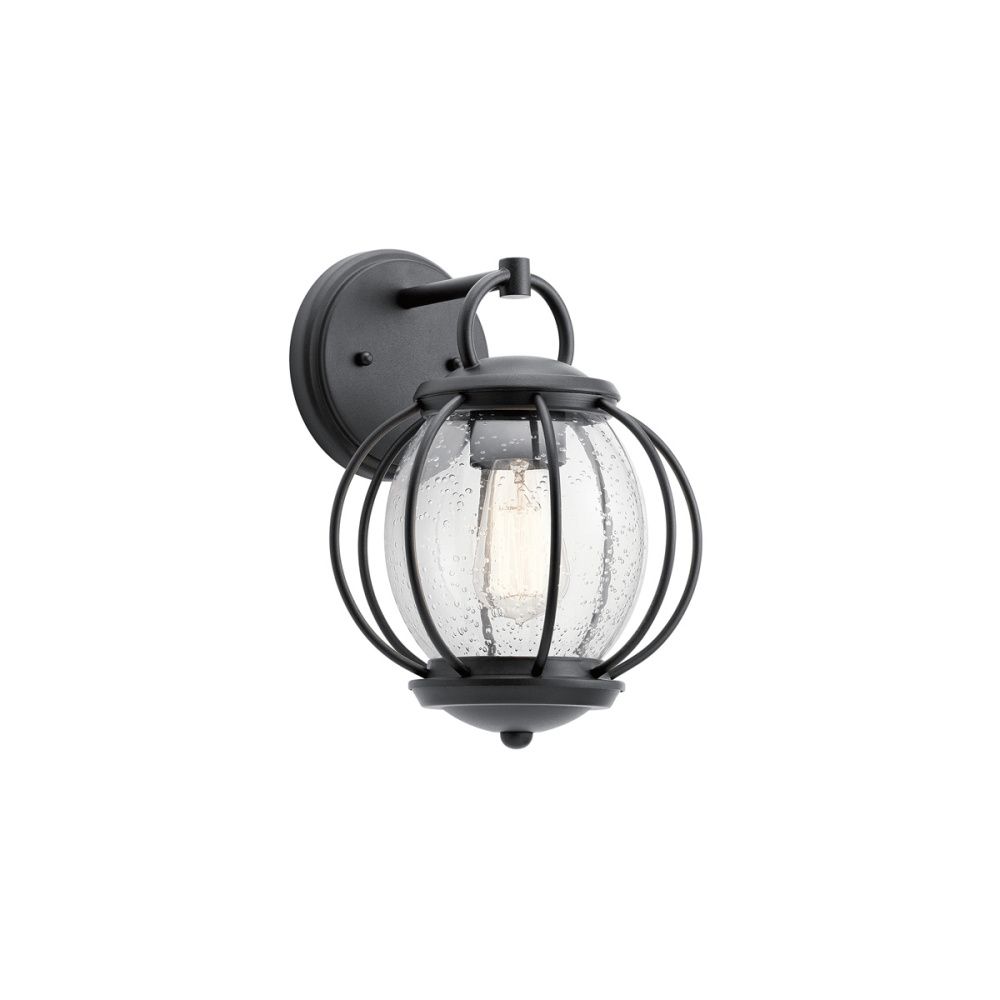 Настенный фонарь 25*23*36 см, E14*60W, Natural Concepts Kichler Vandalia 890B, черный, каштановая бронза