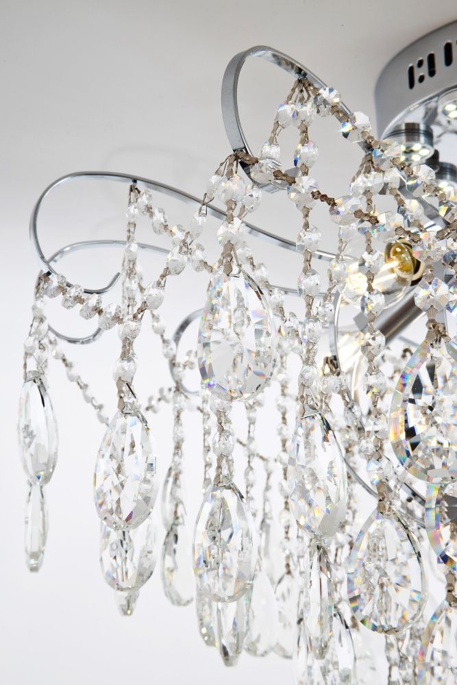 Люстра 70*70*52 см, Е14/LED 8x40+24W, Хром MODELUX ML.1702.8 CR