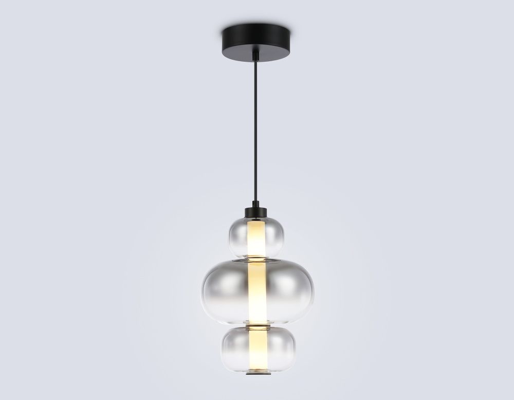 Подвесной светодиодный светильник **35- см, **W, 3000K, Ambrella Light High Light LH11057, черный