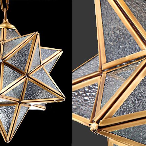 Подвесной светильник Star Effervescent D35 35*35*37 см, 1*E27*60W, ImperiumLoft 40.225, Золотистый