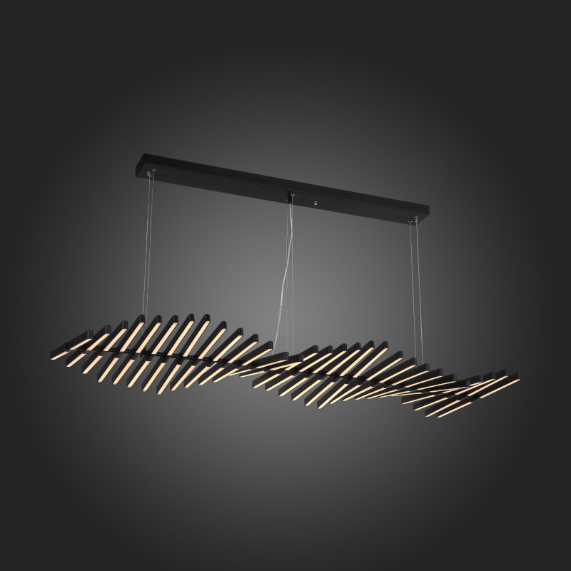 Люстра подвесная 145*47 см, 150W 3000-6000K ST LUCE PICODI SLD001.403.30 Черный