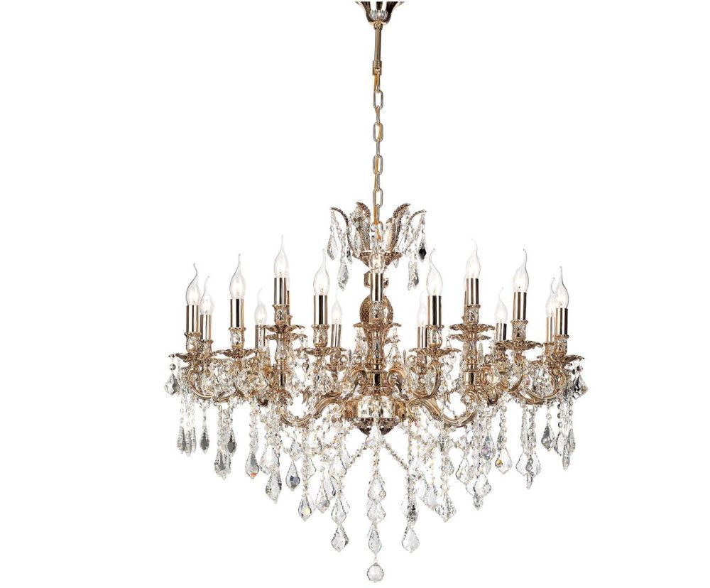 Люстра *92*140 см, 18*E14*60W, Lucia Tucci Barletta BARLETTA 122.12.6 coffe gold, золотой