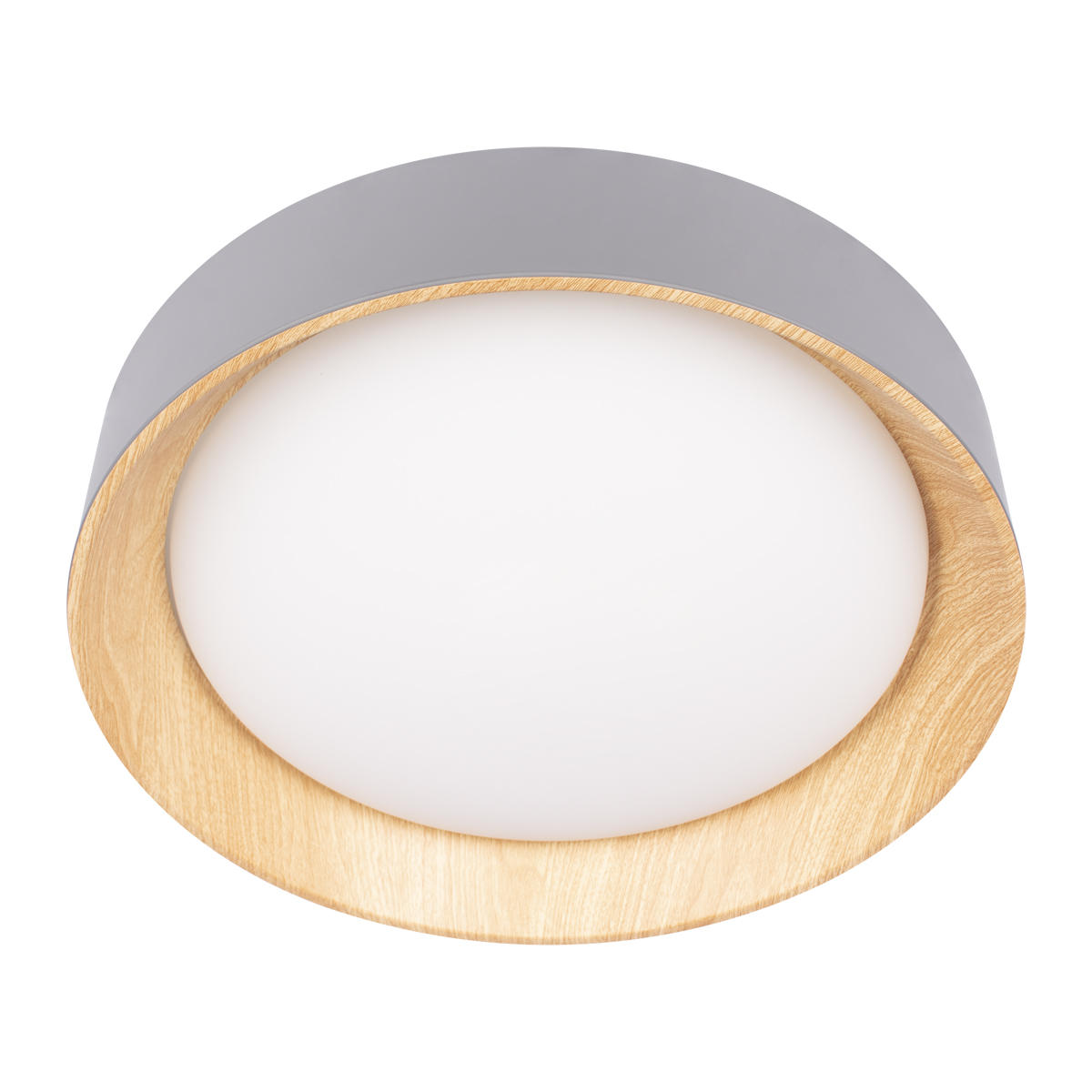 Потолочный светильник 45*10 см, 1*LED*36W 4000K серый, дерево LOFT IT Coin 10202 Grey