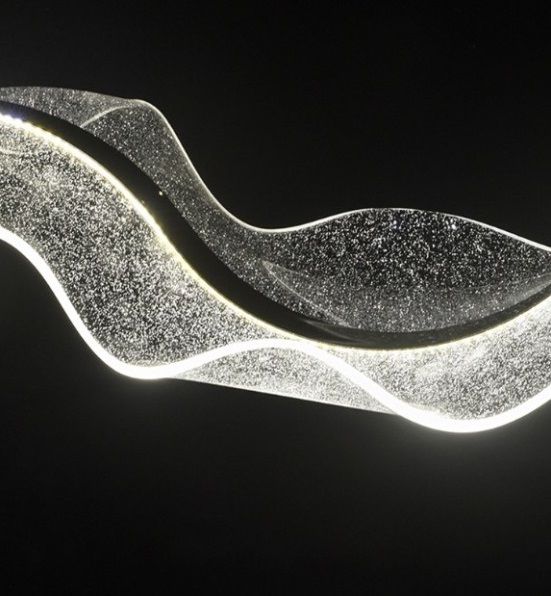 Светильник подвесной ElegantLight DZN-11296 ЧЕРНЫЙ  D1500*300/H1000/1/LED/40+40W звёздное небо SPRAY 25-03 VST