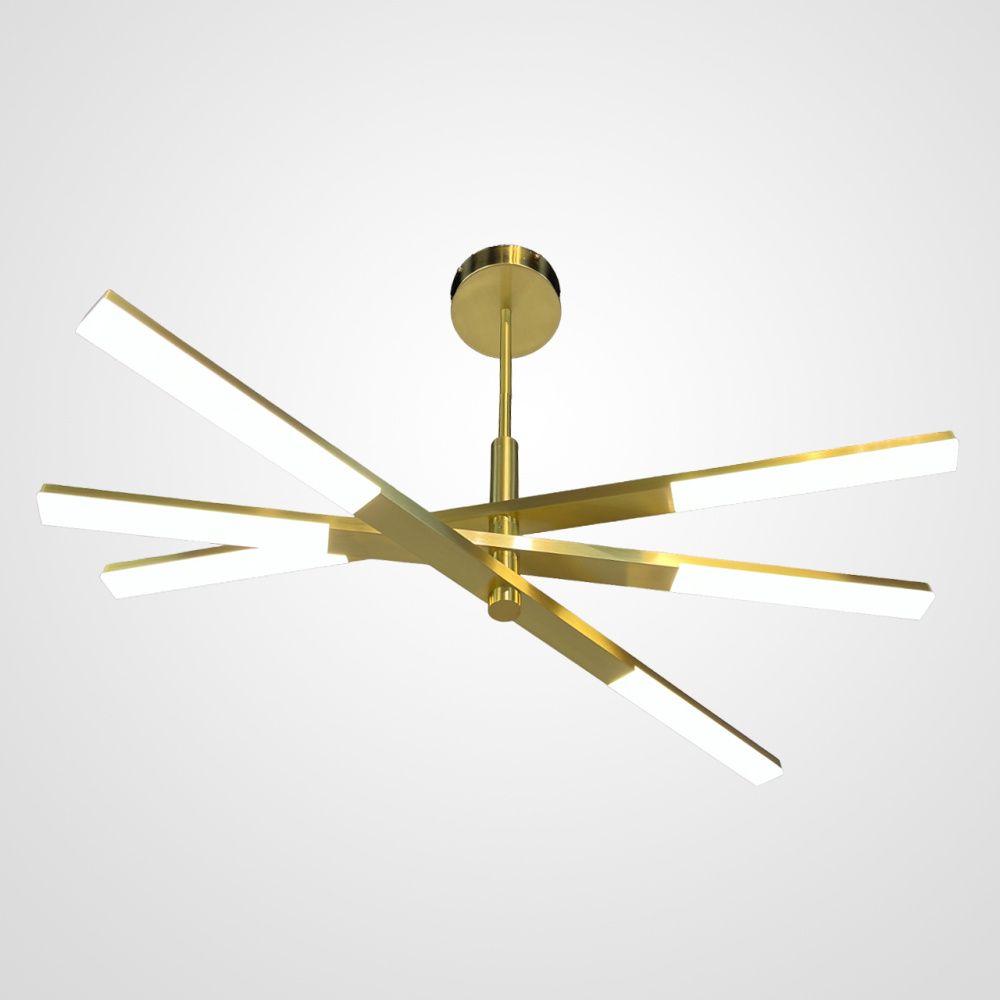 Люстра на штанге ORTON на 3 D96 Gold 16*23*23 см, 6*LED*6W, ImperiumLoft 241024-26, Золотистый