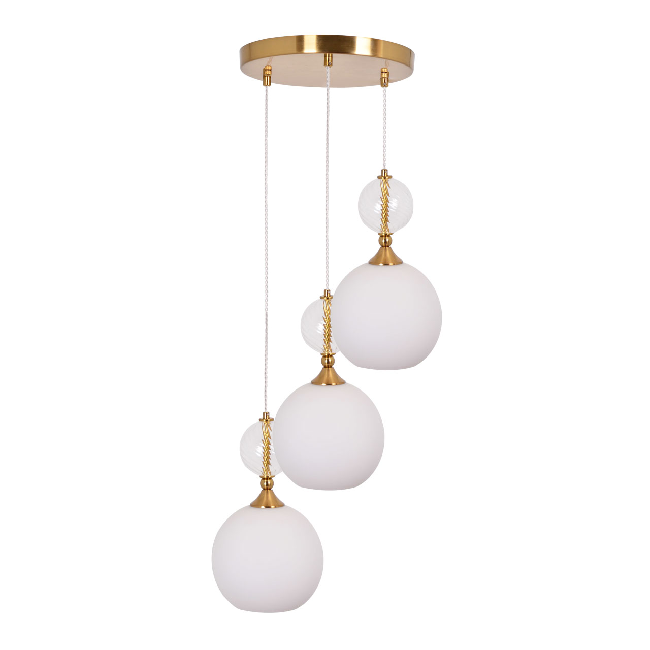 Светильник  34*183 см, 3*E27 латунь MW-Light Крайс 657013003