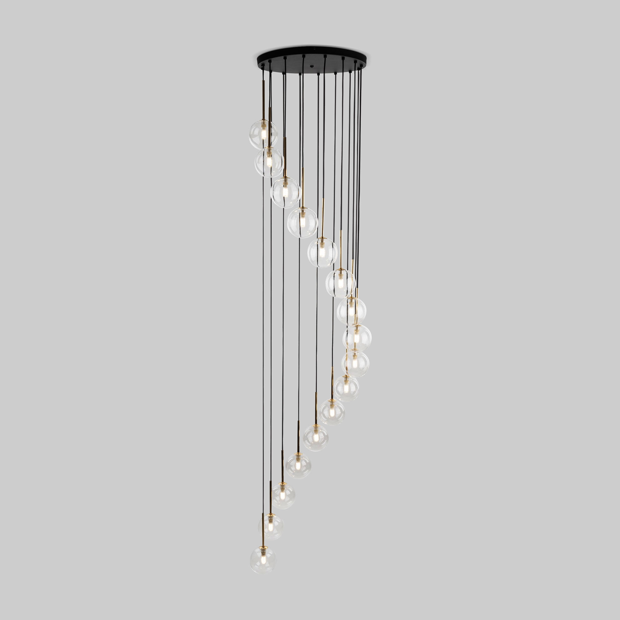 Подвесной светильник 50*50*240 см, 16*G9, W,  TK Lighting Aurora 10182, черный