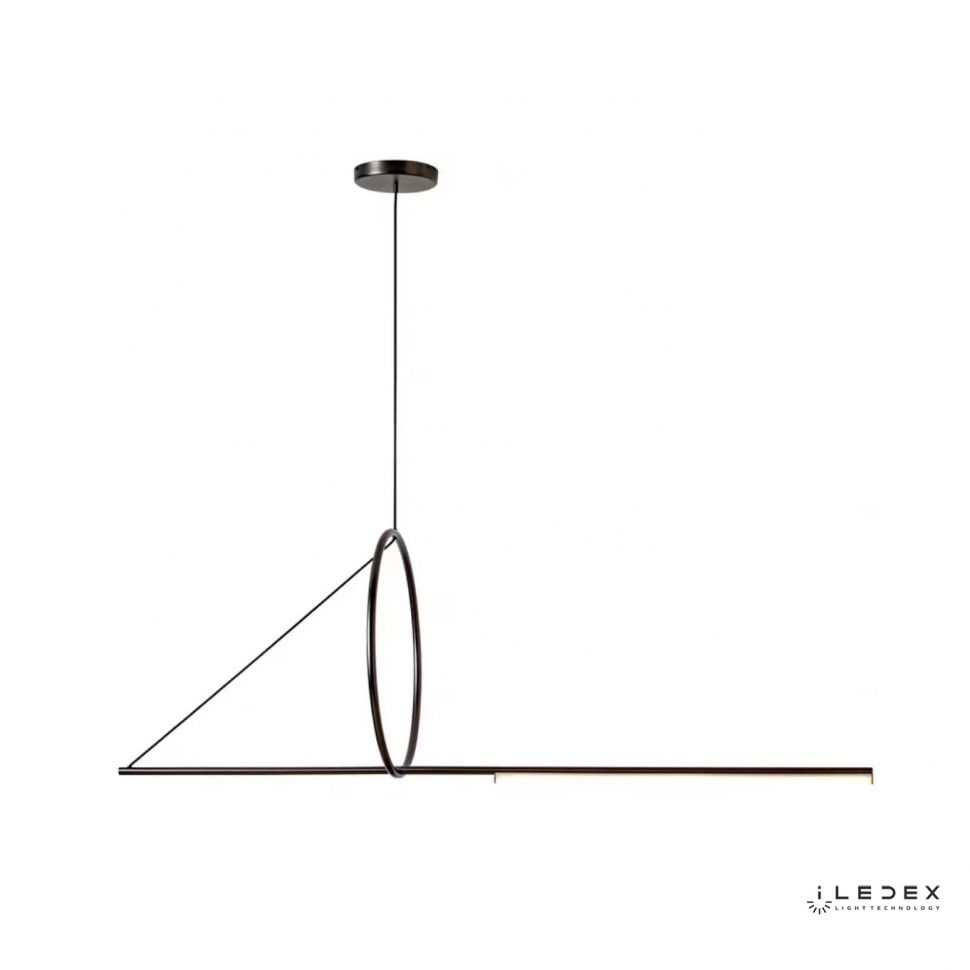 Подвесной светильник 120-140 см, LED*18W, 3000K, iLedex Zoom 8075P/S-18W-3000K MBK-WH, Черный