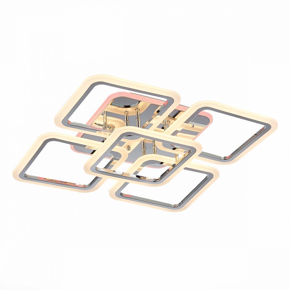 Светильник потолочный 60*60 см, 150W,  3000-6000K  EVOLED  QUTRO SLE200412-05RGB  Хром