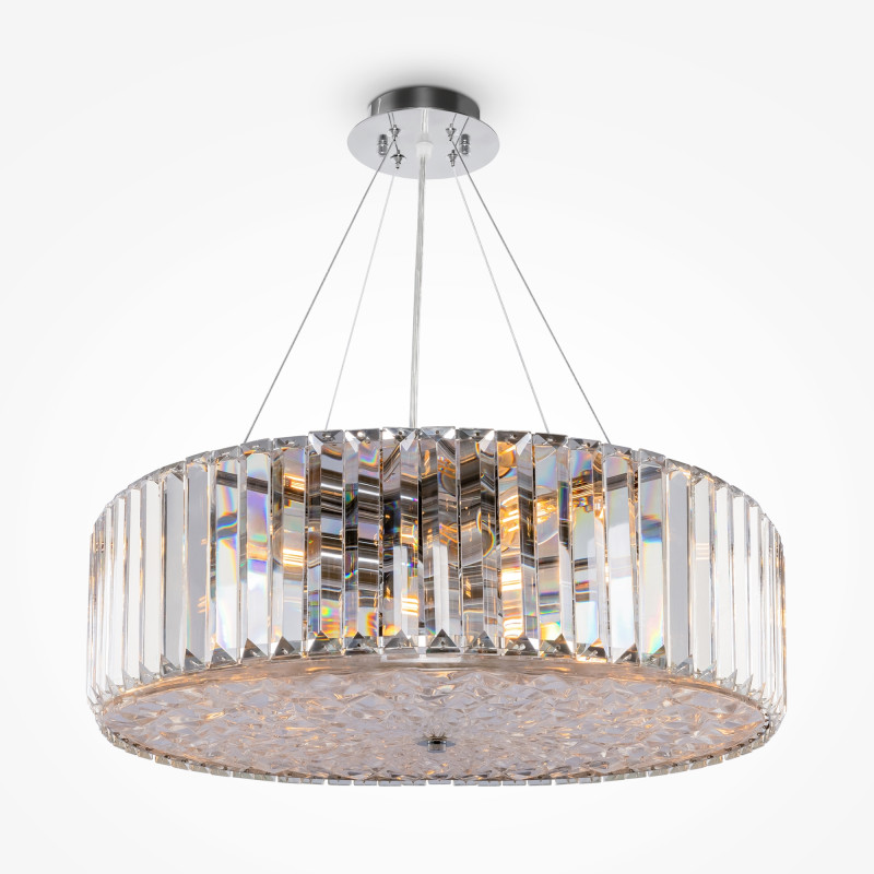 Подвесная люстра Maytoni Recinto MOD080CL-08CH, диаметр 53 см, хром