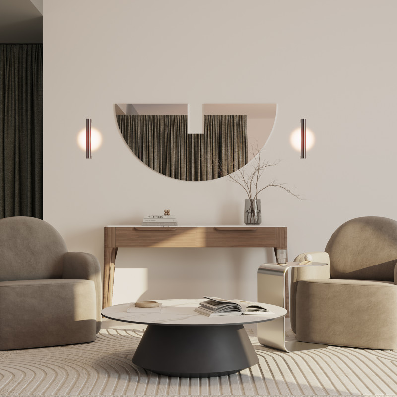 Бра 10,2*4,5*35 см, LED, 3000К, Maytoni Theorema MOD288WL-L5CH3K хром