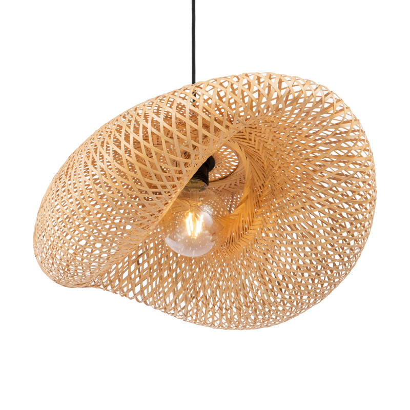 Светильник 47 см, Freya Wavy FR5243PL-01BR9, черный-коричневый