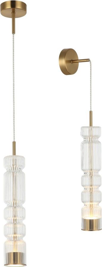 Подвесной светильник 8 см, 12W, 3000K? Stilfort Up and down 4023/05/01PW, бронза