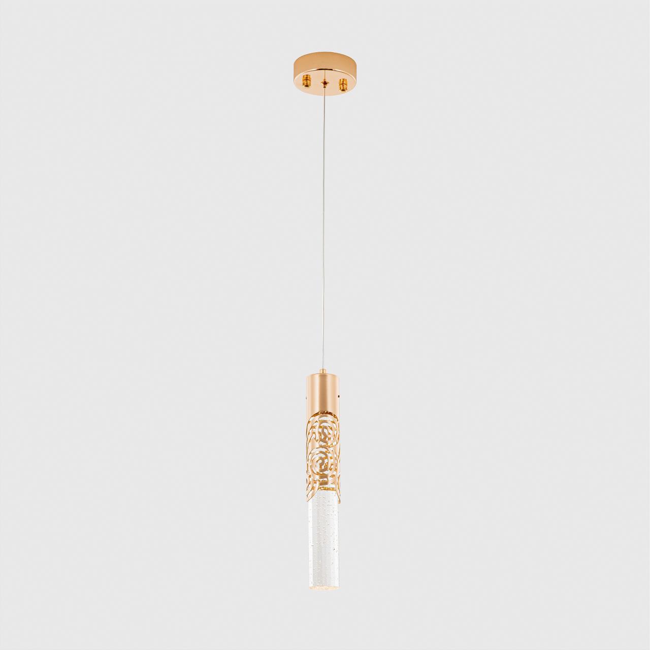 Подвесной светильник 10*10*112 см, LED 5W, 4000K, Золото MODELUX ML.88963.1 GD