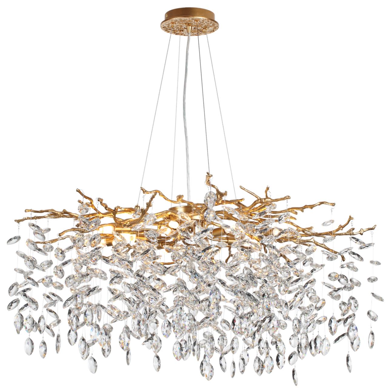 Люстра 80*80*150 см, 12 G9*40W, Odeon Light Delica, античная бронза 4969/12