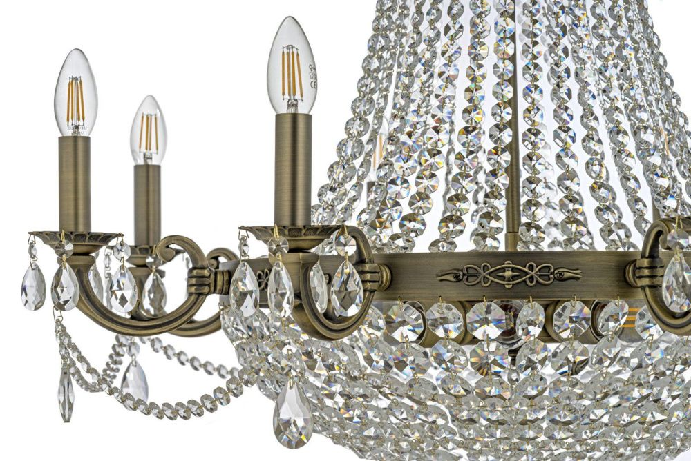 Люстра *81*75 см, 8*E14*40W, Dio D`arte Lodi Antique Lodi E 1.6.8.600 A, Бронза