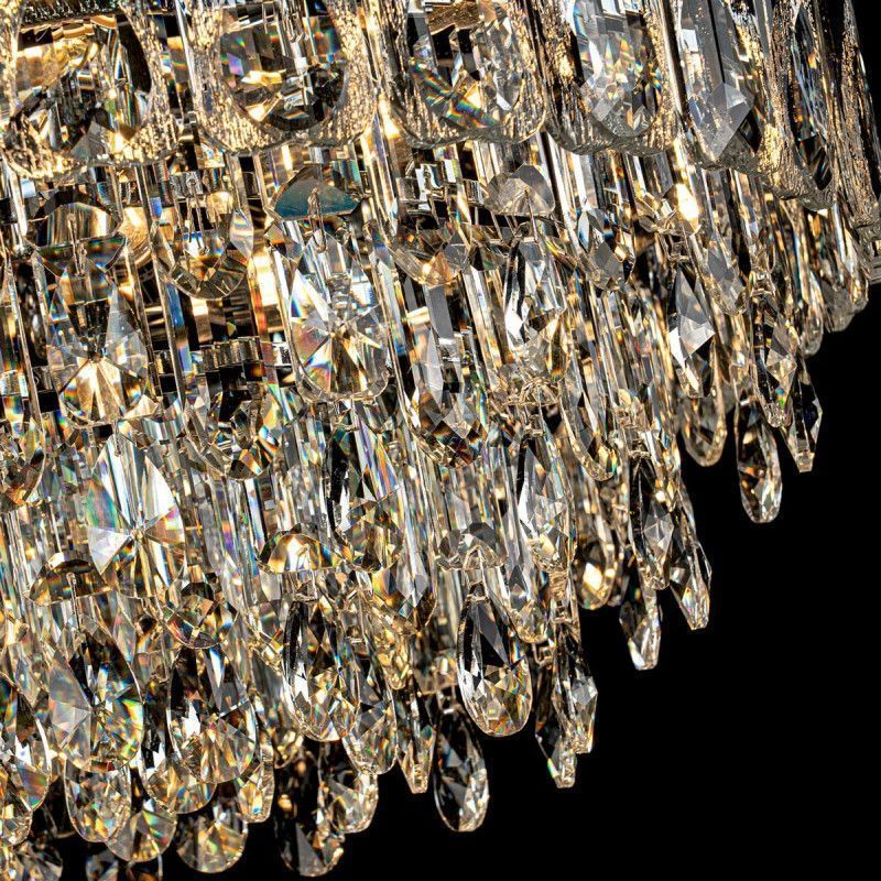 Подвесная люстра 60*105 см, 12*Е14, 25 м2 MODELUX ML.7220.600 CR хром