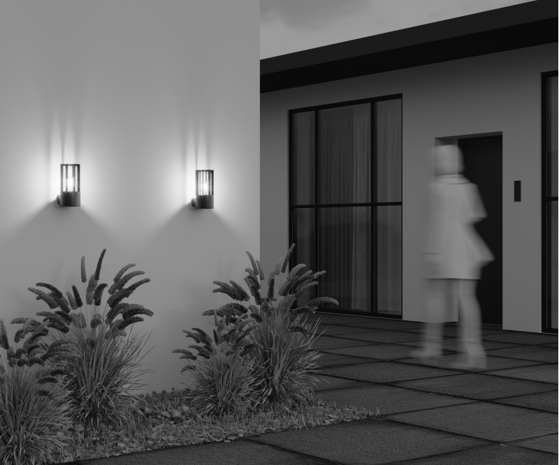 Светильник настенный 25*12*15,5 см, 1*E27, 15W, Maytoni BARREL O453WL-01GF серый