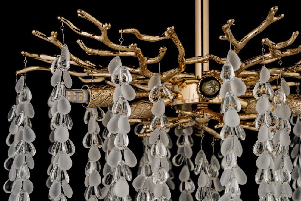 Люстра потолочная *46*55 см, 6*G9*40W, Dio D`arte Tavenna Gold Tavenna H 1.3.46.800 G, золотой