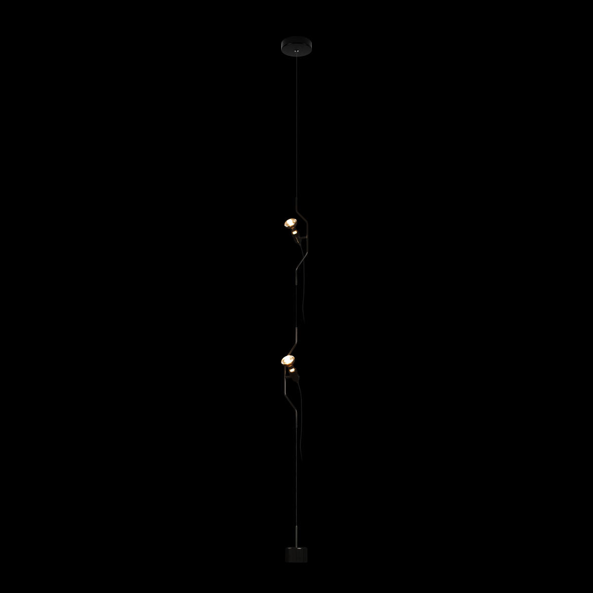 Подвесной светильник 11*400 см, 2*E27*40W LOFT IT Parentesi 10346/2 Black черный