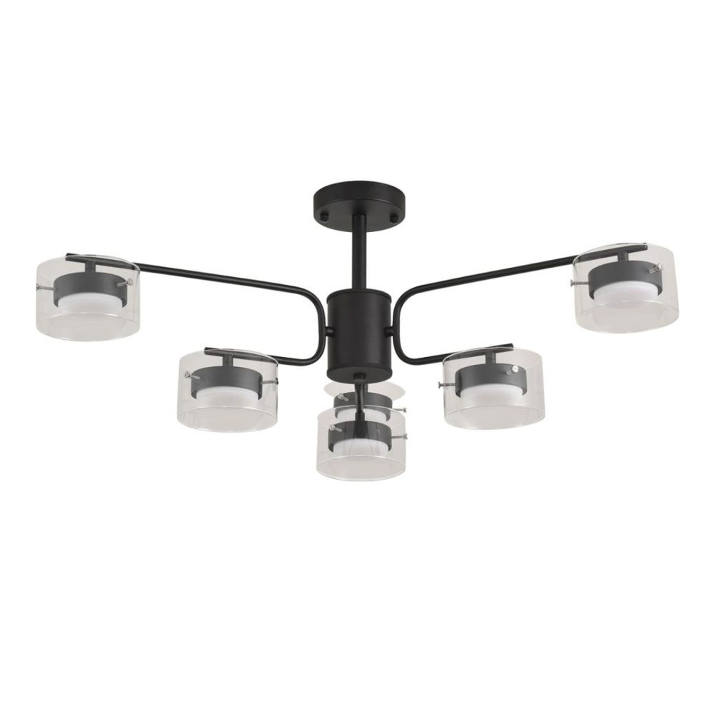 Светильник потолочный *96*29-29 см, 6*GX53 LED*7W, Lumion Natalina LUM8349/6C, черный