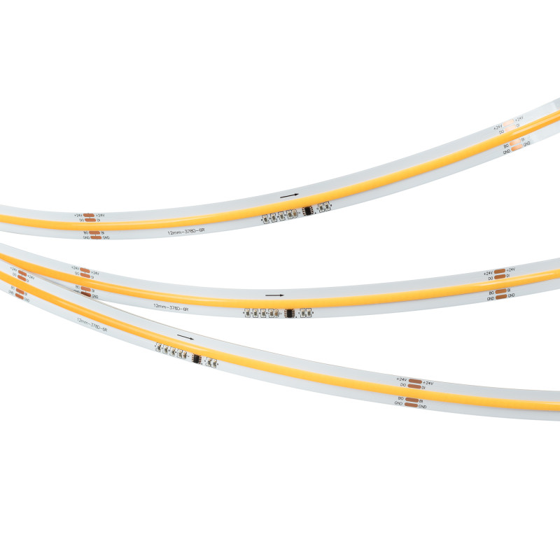 Лента SPI-COB-X378-12mm 24V Warm3000-PX63-BPT (7 W/m, IP20, 5m) (Arlight, бегущий огонь) 041736. Цена указана за 5 метров. Продается кратно 5 метрам.